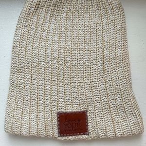 Women LOVE YOUR MELON Beige Tan Knit Slouchy fashi